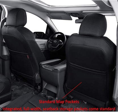 EKR Sienna Seat Covers for 2011-2020 Toyota Sienna L, 7 Seats, 2nd Row Captain - Image 4