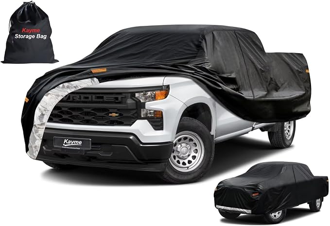 Kayme Truck Cover Custom Fit Chevy Silverado 1500 Extended Cab SB. Full by kayme