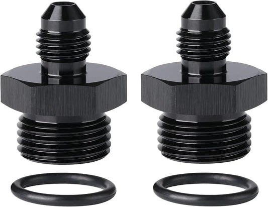 4AN Male Flare to 8AN ORB O-ring Boss Fuel Pump Rail Adapter Fitting Aluminum by Podavelle