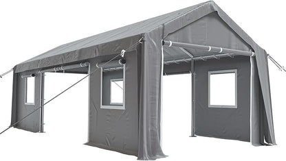 13x20ft Heavy Duty Carport Outdoor Canopy Portable Garage - Image 7