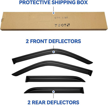 Window Visors Rain Guards for 1996-2002 Toyota 4Runner, Out-Channel Window Vent - Image 5