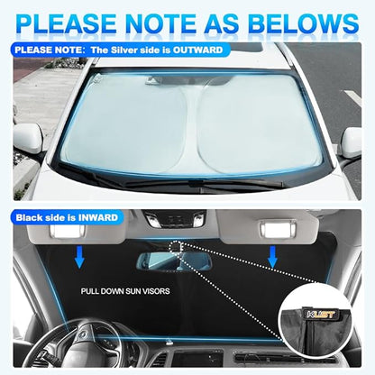 KUST Windshield Sun Shade for Chevrolet Chevy Malibu Accessories 2016-2024 2025 - Image 5