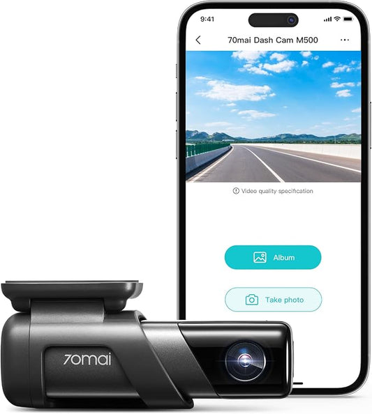 70mai Dash Cam M500, 2.7K Dash Cam Front, Dash Camera by 70mai