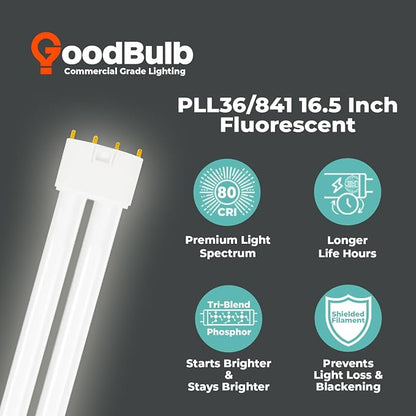 GoodBulb PLL36/841 36W 16.5" Twin Tube Compact Fluorescent Light Bulb 4-pin - Image 4