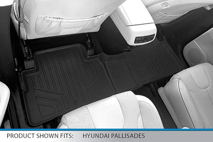 SMARTLINER All Weather Custom Fit Floor Mats 2 Row Liner Set Compatible - Image 4