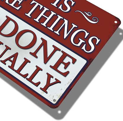 Funny Metal Garage Signs For Men Shop Sign Garage Wall Decor Dad Garage Tin - Image 6