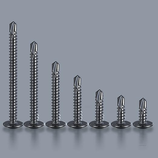 Wensilon #10×2” for Sheet Metal Self-Tapping Screws 410 Black Stainless Steel - Image 5