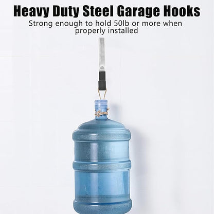 AccEncyc Heavy Duty Garage Hooks, 50lb Weight Capacity, - Image 3