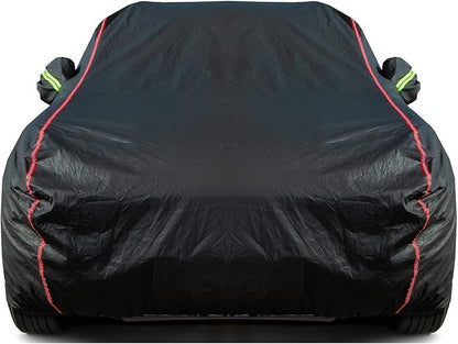 Breathable New Material, Waterproof Car Cover, Locks and Zipper Doors, by QUYDDC