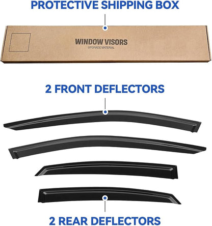 Window Visors Rain Guards for 2019 2020 2021 2022 2023 2024 Kia Forte, - Image 6