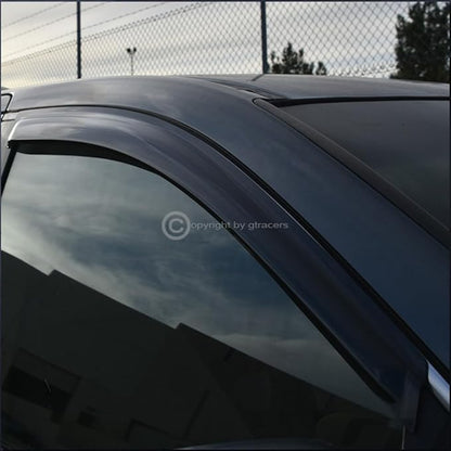 in Channel Window Deflector Sun/Rain/Wind Guards Smoke Window Visors 4Pc Set - Image 8