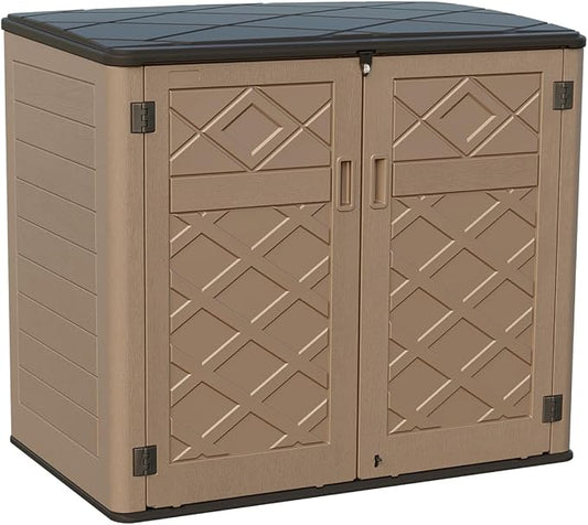 KINYING Larger Outdoor Storage Shed Weather Resistance, Resin Sheds & Outdoor by KINYING
