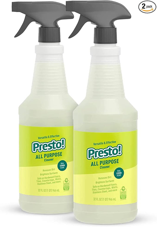 Amazon Brand – Presto! All Purpose Cleaner, Lemon Scent, 32 fl oz by Presto
