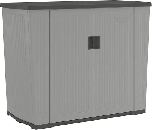 Suncast Outdoor Storage Shed for Patio and Garden, Backyard Oasis, 130 Gallon by Suncast