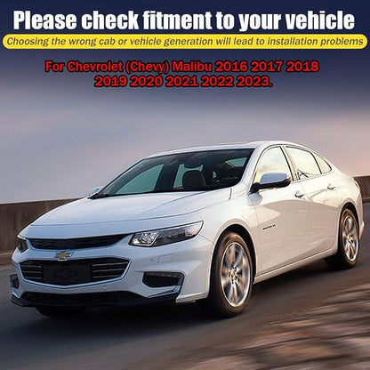 Rain Guards for Chevrolet Malibu 2016-2023, Tape-on Side Window Deflectors for - Image 6