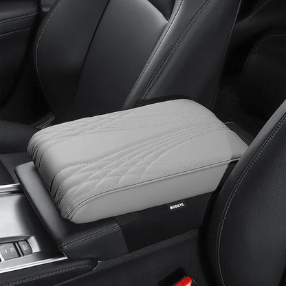 Car Center Console Cover, Memory Foam Car Armrest Cushion, Leather Arm Rest by BODLYL