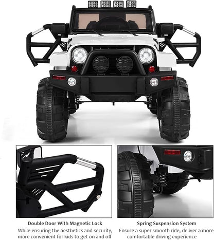 Costzon Ride On Car, 12V Battery Powered Electric Ride On Truck w/Parental - Image 3