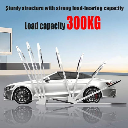 Heavy Duty Stainless Steel Carport, Retractable Car Awning, Semi-Automatic - Image 3