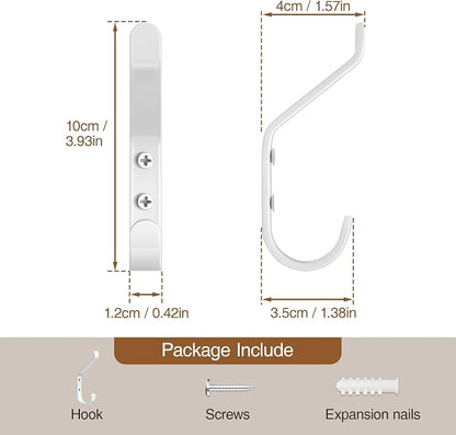 Coat Hook for Hanging, Stainless Wall Hooks for Towel, Wall Mounted Coat Hanger - Image 4