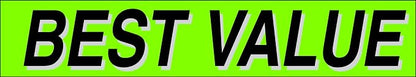 Ez-line Vinyl Windshield Stickers 3 Dozen 15 Inch Chartreuse Slogan Dealership - Image 6