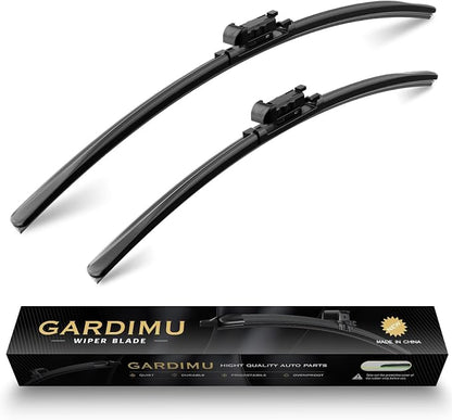 Front Rain Wiper Blades, 2-Piece Set by GARDIMU