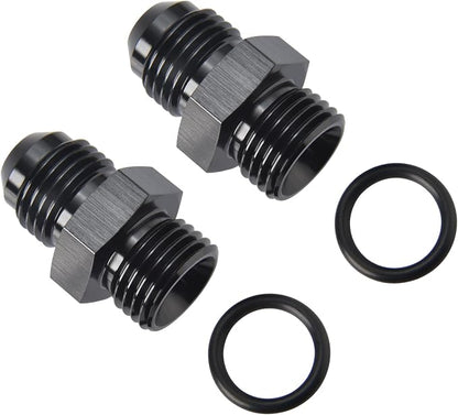6AN Male Flare to 6AN ORB O-ring Boss Fuel Pump Rail Adapter Fitting Aluminum - Image 4