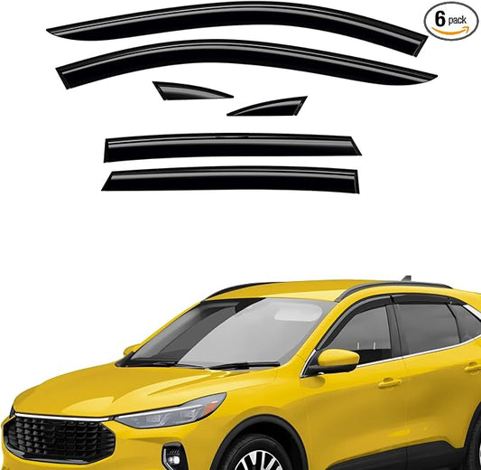 Extra Durable Window Deflectors Tape-On Window Visors Rain Guards Fit by AEROGUYSCustomfitrainguard