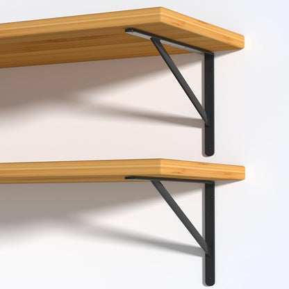 20 Pack L12 x H 8" Black Heavy Duty Shelf Brackets - Image 3