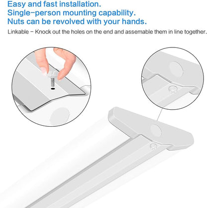 ANTLUX 8FT LED Shop Light, Ultra Slim LED Wraparound 110W, Commercial 8 Foot - Image 3