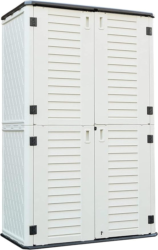 Kinying Outdoor Storage Cabinet, Vertical Storage Shed Perfect to Store Patio by KINYING