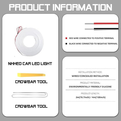 Car LED Strip Light For Trunk, 158Inch IP67 Silicone Waterproof Neon Light - Image 8