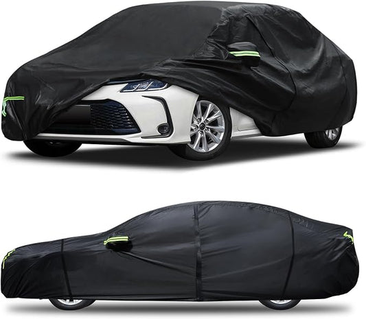 Car Cover Custom Fit for Toyota Corolla 2000-2025, Honda Civic 1991-2025 by Qualencey