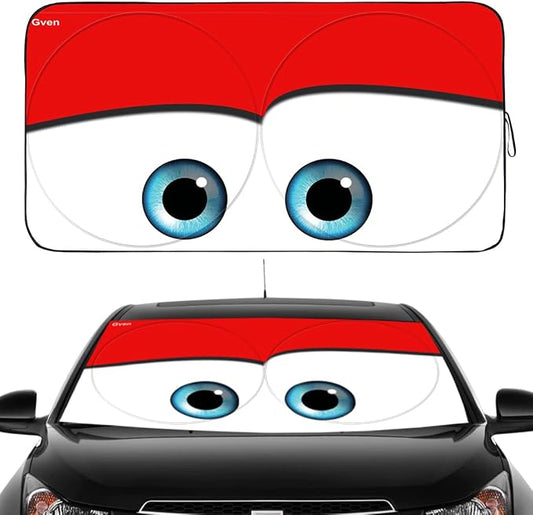 Gven- The Original Patented Car Eyes Windshield Sun Shade 2025 Pink Car by Gven