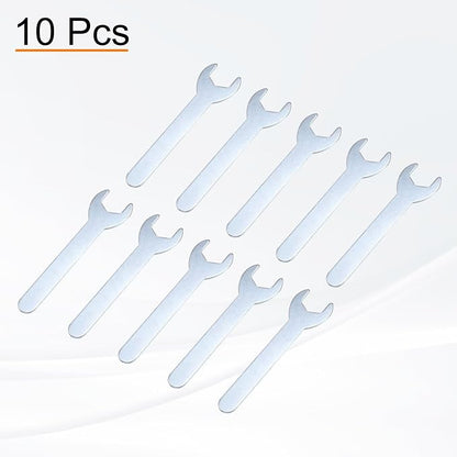 HARFINGTON 10pcs Small Wrench 17x108x2mm Metric U-Shaped Single Open Ended - Image 3