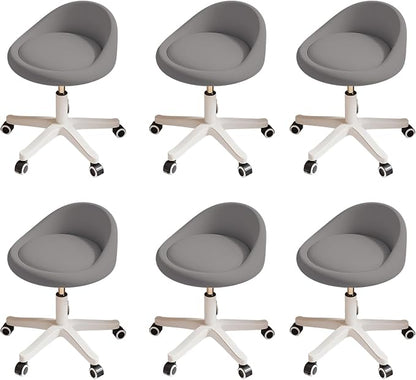 Rolling Stool Set of 6 Rolling Hydraulic Salon Stool by Walktory