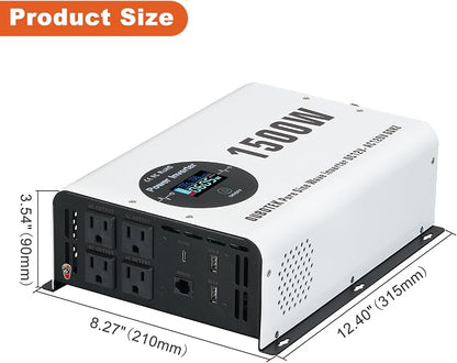1500W Pure Sine Wave Power Inverter - Image 3