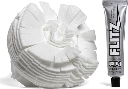 Flitz Buff Ball w/ 1.76oz Metal Polish Paste - 5in Drill Buffer Polisher by FlitzInternationalLTD