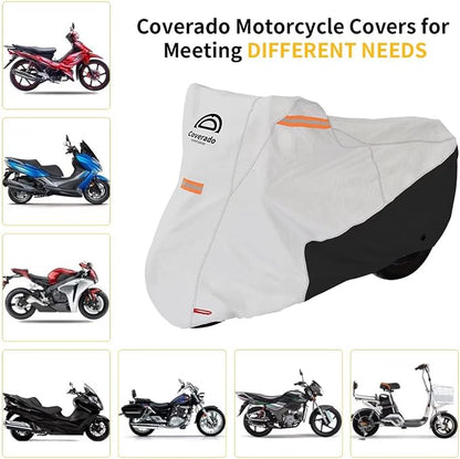 Coverado Motorcycle Cover Waterproof, All Weather Protection Outdoor Full - Image 9