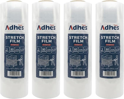 ADHES Heavy Duty Shrink Wrap Roll, 18 Inch x 1500 Feet, 80 Gauge Industrial by ADHESTAPEPERSUITOFPERFECTION
