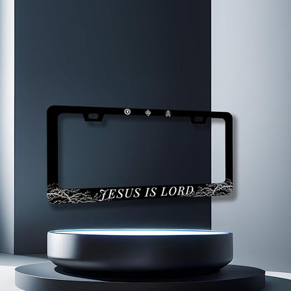 Jesus is Lord License Plate Frame Christian License Plate Holder Stainless - Image 3