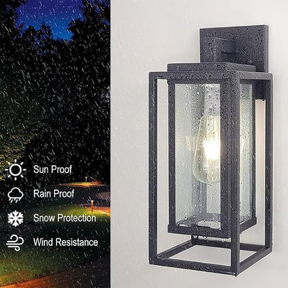 14" Outdoor Wall Light Fixtures Waterproofed Exterior Lantern W/Sturdy - Image 4