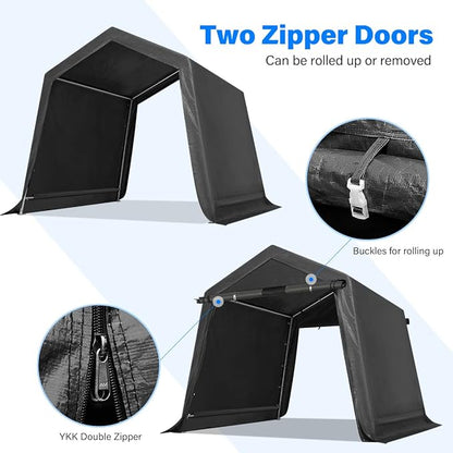 ADVANCE OUTDOOR 6x6 ft Storage Shelter Outdoor Portable Shed - Image 3