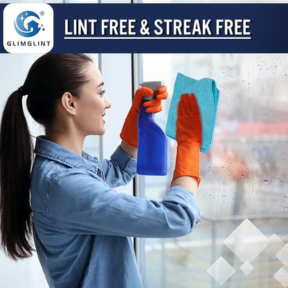 GLIMGLINT Microfiber Cleaning Cloth, 150 Pack Cleaning Rags, Cleaning Towels - Image 5