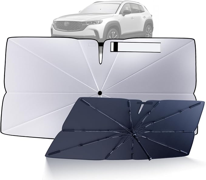 Windshield Sun Shade Umbrella for 2023-2025 Mazda CX-50 Accessories: Custom Fit by HIMUMOY