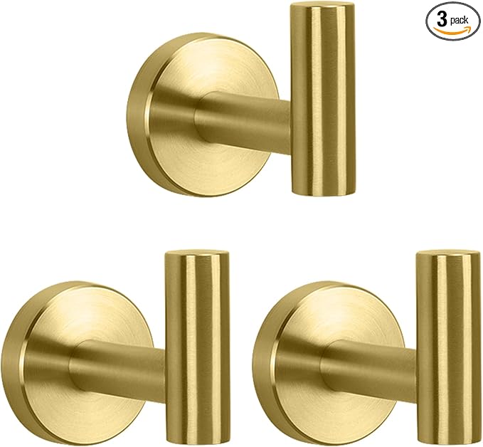NearMoon Bath Towel Hooks- SUS 304 Stainless Steel Robe Hook Holder, Heavy Duty by NearMoon