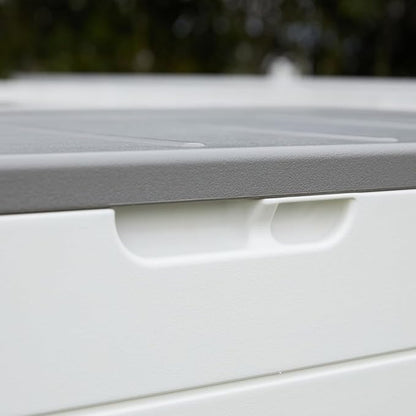 100 Gallon Plus Resin Deck Box, Waterproof Outdoor Storage Bin - Image 4
