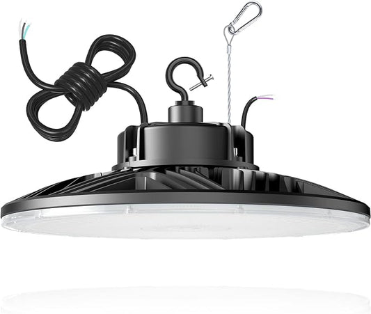300W UFO-LED-High-Bay-Light, UL & DLC Listed 5000K Daylight 43500LM, 0-10V by ORRGENA