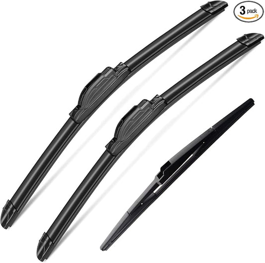 3 Wipers Set for 2003 2004 2005 2006 2007 2008 2009 Lexus GX470, Windshield by SCTIOANSNOemWiperBlades