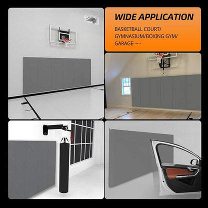 PROGOAL 2"/4" Thick Foam Protection Wall Pad，Gym Basketball-Court - Image 8