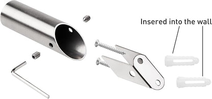 NINETREX Towel Hooks Brushed Nickel Modern Wall Hooks SUS 304 Stainless Steel - Image 4